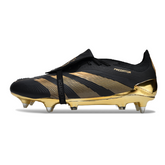 Chuteira Campo Adidas Predator 30 Elite Com Lingua SG Trava Mista Preto e Dourado Bellingham